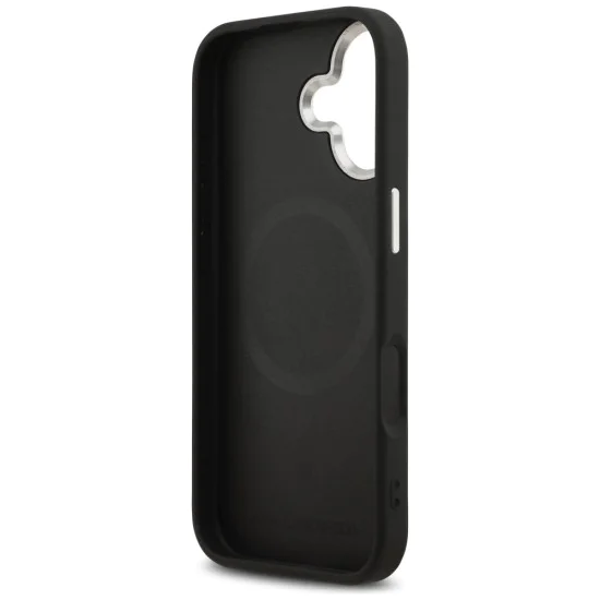 Калъф за iPhone 17 - Karl Lagerfeld - Leather Karl Pin MagSafe (KLHMP17SPSMLRKLK) - Черен