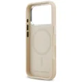 Калъф за iPhone 17 Pro Max - Karl Lagerfeld - Leather Karl Pin MagSafe (KLHMP17XPSMLRKLE) - Бежов