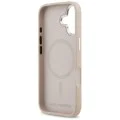 Калъф за iPhone 17 - Karl Lagerfeld - Leather Choupette Pin MagSafe (KLHMP17SPSMLRCHP) - Розов
