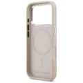 Калъф за iPhone 17 Pro Max - Karl Lagerfeld - Leather Choupette Pin MagSafe (KLHMP17XPSMLRCHP) - Розов