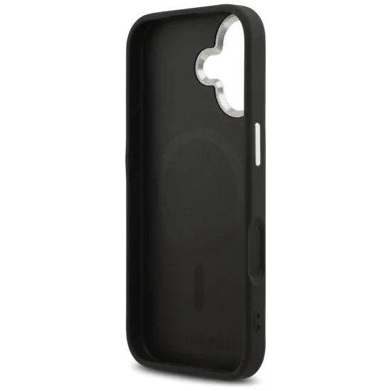 Калъф за iPhone 17 - Karl Lagerfeld - Leather калъф Choupette с щифт MagSafe (KLHMP17SPSMLRCHK) - Черен