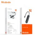 Хъб Mcdodo Hub Star Series (HU-1430) - 5в1, 2x USB2.0, USB3.0, Слот за SD/TF карти, 5Gbps, ABS+Найлон, Type-C кабел, 15см - Черен