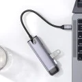 Хъб Mcdodo (HU-7740) - 6в1, 2x USB3.0, Type-C PD100W, HDMI 4K, Слот за SD/TF карти, 5Gbps, 2TB, Type-C кабел - Сив
