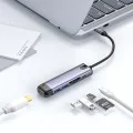 Хъб Mcdodo (HU-7740) - 6в1, 2x USB3.0, Type-C PD100W, HDMI 4K, Слот за SD/TF карти, 5Gbps, 2TB, Type-C кабел - Сив