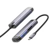 Хъб Mcdodo (HU-7740) - 6в1, 2x USB3.0, Type-C PD100W, HDMI 4K, Слот за SD/TF карти, 5Gbps, 2TB, Type-C кабел - Сив