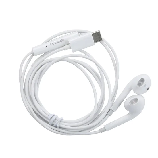 Жични слушалки Element Series – Mcdodo (HP-6071) – in-ear, Type-C, 1.2m – Бели