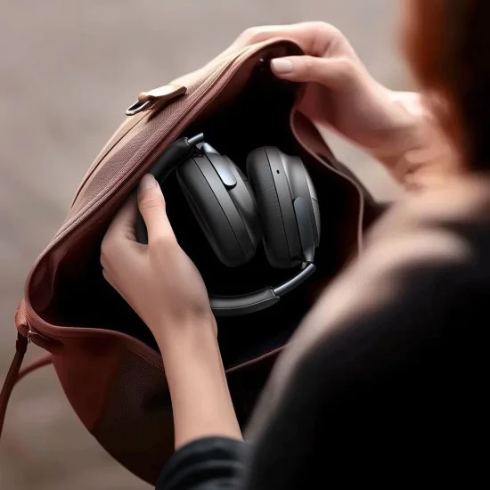Безжични слушалки – Mcdodo T02 Series (HP-1421) – On-Ear, Bluetooth 5.4, ANC – Бежов