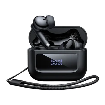 Безжични слушалки – Mcdodo B04 Series (HP-3290) – Bluetooth 5.3, IPX4, TWS, дисплей, връзка за носене – Черен
