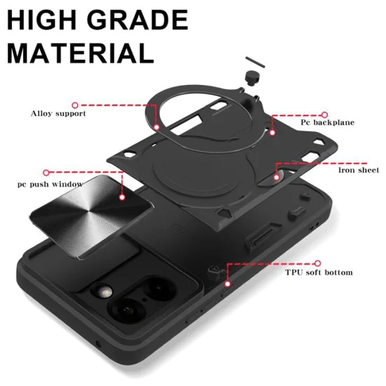 Калъф за OnePlus Nord CE5 - Techsuit - CamGuard Pro - Черен