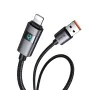 Кабел за данни – Mcdodo (CA-6490) – USB-A → Lightning, LED дисплей, 3A, 1.2m – Черен