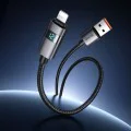 Кабел за данни – Mcdodo (CA-6490) – USB-A → Lightning, LED дисплей, 3A, 1.2m – Черен