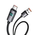 Кабел за данни – Mcdodo (CA-6520) – USB-A → USB-C, LED дисплей, 6A, 1.2m – Черен
