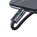 Кабел за данни – Mcdodo (CA-6520) – USB-A → USB-C, LED дисплей, 6A, 1.2m – Черен