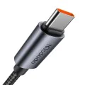 Кабел за данни – Mcdodo (CA-5610) – USB-C → USB-C, LED дисплей, 100W, бързо зареждане, 1.2m – Черен