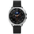 Каишка за Samsung Galaxy Watch8 40mm/Watch8 44mm/Watch8 Classic, Естествена козя кожа - Spigen - Enzo - Черен