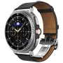 Каишка за Samsung Galaxy Watch8 40mm/Watch8 44mm/Watch8 Classic, Естествена козя кожа - Spigen - Enzo - Черен