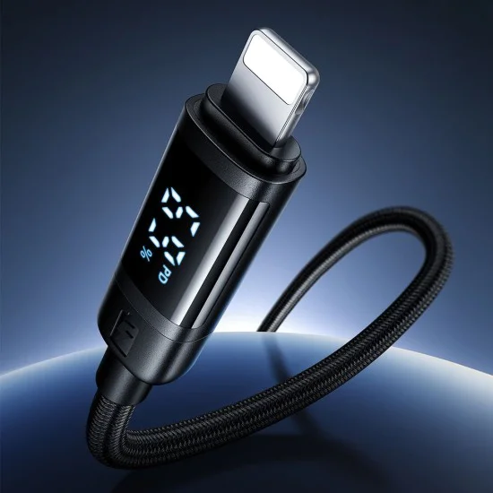 Кабел BAT Series – Mcdodo (CA-5210) – USB-C → Lightning, 36W, цифров дисплей, 1.2m – Черен