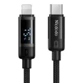 Кабел BAT Series – Mcdodo (CA-5210) – USB-C → Lightning, 36W, цифров дисплей, 1.2m – Черен