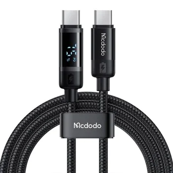 Кабел BAT Series – Mcdodo (CA-5780) – USB-C → USB-C, 60W, цифров дисплей, 1.2m – Черен