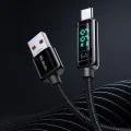 Кабел – Mcdodo (CA-8690) – USB-A → USB-C, 6A, цифров дисплей, 1.2m – Черен