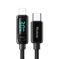 Кабел – Mcdodo (CA-8810) – USB-C → Lightning, 36W, цифров дисплей, 1.2m – Черен