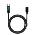 Кабел – Mcdodo (CA-8820) – USB-C → USB-C, 100W, цифров дисплей, 1.2m – Черен