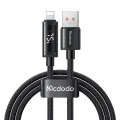 Кабел за данни – Mcdodo (CA-7970) – USB-A → Lightning, двоен LED дисплей, 3A, 1.2m – Черен