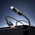 Кабел за данни – Mcdodo (CA-7970) – USB-A → Lightning, двоен LED дисплей, 3A, 1.2m – Черен