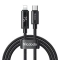 Кабел за данни – Mcdodo (CA-7990) – USB-C → Lightning, двоен LED дисплей, 36W, бързо зареждане, 1.2m – Черен