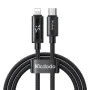 Кабел за данни – Mcdodo (CA-7990) – USB-C → Lightning, двоен LED дисплей, 36W, бързо зареждане, 1.2m – Черен