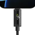 Кабел за данни – Mcdodo (CA-8000) – USB-C → USB-C, двоен LED дисплей, 100W, бързо зареждане, 1.2m – Черен