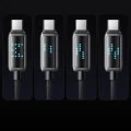 Кабел за данни – Mcdodo (CA-2350) – USB-C → USB-A, 6A, LED дисплей, 1.2m – Черен