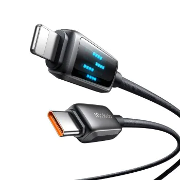 Кабел за данни – Mcdodo (CA-2630) – USB-C → Lightning, 36W, LED дисплей, PD бързо зареждане, 1.2m – Черен