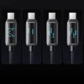 Кабел за данни – Mcdodo (CA-4250) – USB-C → USB-C, 100W, LED дисплей, PD бързо зареждане, 1.2m – Черен