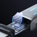 Кабел за данни – Mcdodo (CA-4250) – USB-C → USB-C, 100W, LED дисплей, PD бързо зареждане, 1.2m – Черен