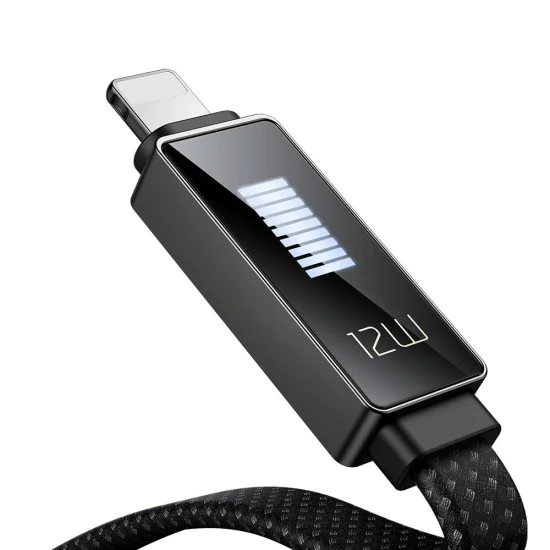 Кабел Rythm Series – Mcdodo (CA-4970) – USB-A → Lightning, 3A, LED дисплей, 1.2m – Черен
