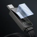 Кабел Rythm Series – Mcdodo (CA-4980) – USB-A → Type-C, 6A, LED дисплей, бързо зареждане, 1.2m – Черен