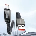 Кабел Rythm Series – Mcdodo (CA-4980) – USB-A → Type-C, 6A, LED дисплей, бързо зареждане, 1.2m – Черен