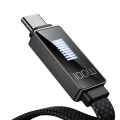 Кабел Rythm Series – Mcdodo (CA-4980) – USB-A → Type-C, 6A, LED дисплей, бързо зареждане, 1.2m – Черен