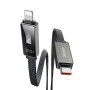 Кабел Rythm Series – Mcdodo (CA-4960) – Type-C → Lightning, 36W, LED дисплей, бързо зареждане, 1.2m – Черен