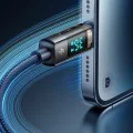Кабел за данни – Mcdodo (CA-3600) – Type-C → Lightning, 36W, цифров дисплей, Auto Power Off, прозрачен дизайн, 1.2m – Черен