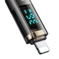 Кабел за данни – Mcdodo (CA-3600) – Type-C → Lightning, 36W, цифров дисплей, Auto Power Off, прозрачен дизайн, 1.2m – Черен