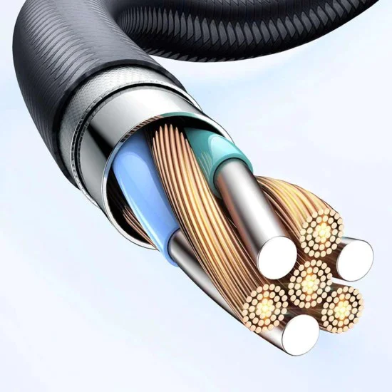 Кабел за данни – Mcdodo (CA-3140) – USB-A → Lightning, 3A, прозрачен дизайн, Auto Power Off, 1.2m – Черен