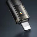 Кабел за данни – Mcdodo (CA-3140) – USB-A → Lightning, 3A, прозрачен дизайн, Auto Power Off, 1.2m – Черен