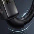 Кабел за данни – Mcdodo (CA-3140) – USB-A → Lightning, 3A, прозрачен дизайн, Auto Power Off, 1.2m – Черен