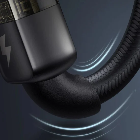 Кабел за данни – Mcdodo (CA-3140) – USB-A → Lightning, 3A, прозрачен дизайн, Auto Power Off, 1.2m – Черен