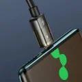 Кабел за данни – Mcdodo (CA-3150) – USB → Type-C, 6A, Super Charge, прозрачен дизайн, Auto Power Off, 1.2m – Черен