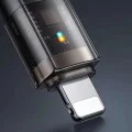 Кабел за данни – Mcdodo (CA-3160) – Type-C → Lightning, 36W, прозрачен дизайн, Auto Power Off, 1.2m – Черен