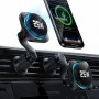 ESR - Държач за кола OmniLock (2B52301) - за вентилационен отвор, въртене на 360°, магнитен захват, универсален, регулируем - черен