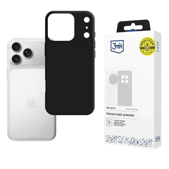 Калъф за iPhone 17 Pro Max - 3mk - Matt Case Pro - Черен
